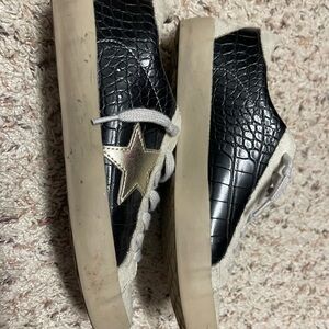 Shu Shop, size 7 sneakers. Star is gold.
